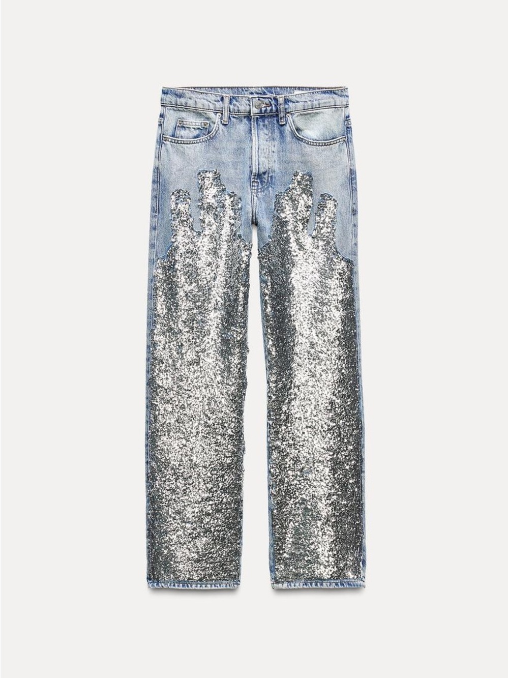 Sequin jeans
